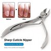 3 Packs Nail Cuticle Trimmer Professional Cuticle Cutter Stainless Steel Cuticle Nippers with Double Spring Cuticle Clippers Pedicure Manicure Tools for Fingernails and Toenails