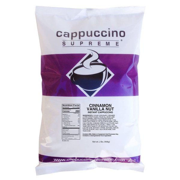 Cappuccino Supreme 2 lb bag Cinnamon Vanilla Nut Instant Cappuccino Mix