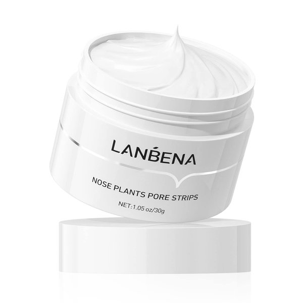 LANBENA blackhead remover, Nose Pore Strips for Blackheads, Black Head Remover Mask for Face, Puntos Negros, 30g+60pcs paper