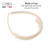Camila Paris CP3646 French Headband for Women, Beige, Strong Hold Grip Women's Hair Band, Very Flexible, No Slip and Durable Styling Girls Hair Accessories, Made in France