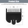 Clipper Guard Replacement for Wahl Professional #1 Guide Comb Attachment, Hair Clipper Guards and Trimmer, Black Guide Comb #1-1/8" (3.0mm) - 3114-001 (2 Pack)