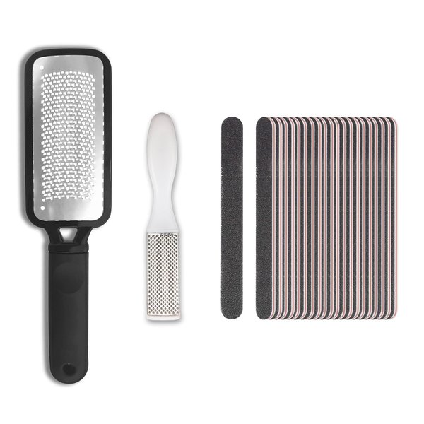 Foot Scrub Supplies, Professional Pedicure Kit,Callus Remover for Feet with Stainless Steel,23 in 1 Pedicure Kit,Pedicure Tools