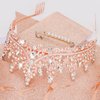 CIEHER Sweet 16 Sash + Rose Gold Crown + Pearl Pin Set, Sweet 16 Birthday Party Decorations, Sweet 16 Tiara, Sweet 16 Gifts for Girls Sweet 16 Birthday Decorations