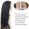 Siyun Show 30 Inch Deep Wave Lace Front Wigs Human Hair 13x4 HD Lace Frontal Wigs Human Hair Pre Plucked Curly Lace Front Wig Human Hair Wig Deep Wave Curly Wigs Brazilian Hair 150% Density