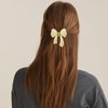 6 Pcs Gold Pearl Hair Claw Clips Butterfly Bowknot Hair Claws Small Rhinestone Fancy Hair Clips Metal Sparkling Hair Clamps Hair Styling Accessories for Women Girls