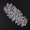 JWICOS Crystal Bride Wedding Hair Comg Bridal Hair Comb Hair Clip Flower Wedding Hair Accessories for Women and Girls (AB Crystal)