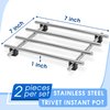 Stainless Steel Trivet for Instant Pot - 2Pcs Stainless Steel Pot Trivets for Table Hot Pads for Kitchen Dining Table Decor - 7" by 7" Cooling Racks for Cooking and Baking Pans Set Pot and Pan Holder