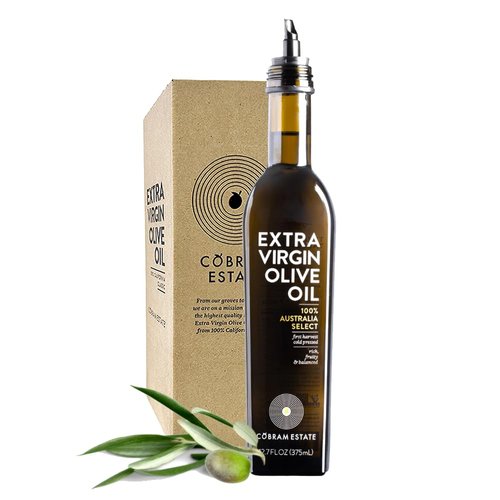 Cobram Estate Australia Select Extra Virgin Olive Oil, First Cold Pressed, Non-GMO, Keto Friendly, High in Antioxidants, Fruity & Balanced, 375ml Bottle