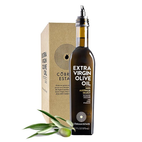 Cobram Estate Australia Select Extra Virgin Olive Oil, First Cold Pressed, Non-GMO, Keto Friendly, High in Antioxidants, Fruity & Balanced, 375ml Bottle