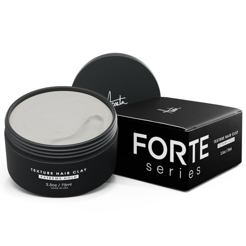 Alex Costa Hair Clay for Men by Forte Series Extreme Hold Men's with Natural Ingredients to Add Texture, Volume and Definition to Thick/Coarse Hair Premium Men's Hair Styling Products