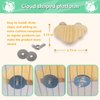 Sysmashing Hamster Suspension Bridge Toy，Small Animal Climbing Toys,Chinchilla Cage Natural Wood Flexible Platform Toy,Suitable for Hamsters, Chinchillas, Guinea Pigs, Birds, Small Animals