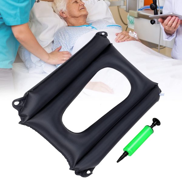 Namalu Bed Sore Cushions for Butt Inflatable Bed Sore Pads Nursing Bed Pad to Prevent Bed Sores for Elderly Bedridden Disabled, Breathable and Comfort for Pain Relife (Black)