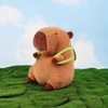 unsnurnoch Strawberry Capybara Stuffed Animals, Soft Kawaii Rodents Capybara Plush, Capybara Plush Toys with Turtle Backpack, The Best Birthday Gift for Kid