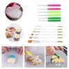 Cookie Decorating Kit Supplies Including 2 Acrylic Cookie Turntable 6 Cookie Scribe Needle 4 Silicone Mesh Mats 6 Cookie Decoration Brushes 8 Rubber Feet Bumpers (Style 1 26 PCS)