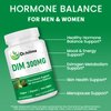 DIM Supplement 300mg, Hormone Balance for Women & Men, Estrogen Metabolism & Menopause Support, Antioxidant Support, Diindolylmethane with Black Pepper Extract, Non-GMO Vegan Capsules, 60 Count