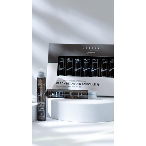 Jigott - Signature Professional Black Bean Hair Ampoule, K-Beauty Hair Treatment, 13ml/0.43FL.OZ *10 EACH