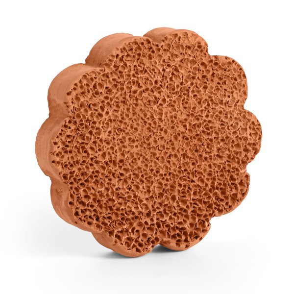 Scrubbies Pumice Stone for Feet Lasts 5+ Years Foot Exfoliator Scrubber Callus Remover Made of Natural Terra-Cotta (Flower)