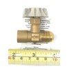 Brass Needle Valve Connector With Canopy Handle 3/8" Flare Male NPT x 1/4" Female NPT [MNV0604] NVMF-0604