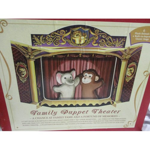 Family Puppet Theater Hand Puppets Zoo Animals with Stage by Restoration Hardwar