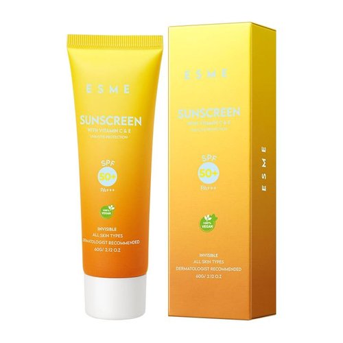 ESME Sunscreen SPF 50+ Cream, Water Resistant Sunscreen, Body Sunscreen Lotion, 2 Fl Oz
