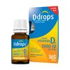 Ddrops Adults 1000IU 365 Drops - Liquid Vitamin D3 Supplement, Supporting Strong Bones & Immune System