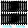 WILLBOND 28 Pieces Heatless Curlers No Heat Spiral Curls Hair Curlers Styling Kit with 2 Pieces Styling Hooks for Most Kinds of Hairstyles (20 cm, Black)
