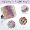 Hair Steamer Cap, Portable Hair Care Hat with 10 Mode Temperature Control, 110V Electric Heating Cap for Hair SPA Beauty Steamer Nourishing Hat Hair Thermal Treatment Cap (Colorful Squares)
