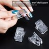 Beloving 10Pcs Nail Tip Clips, Nail Extension Gel Quick Building Nail Tips Clip for Nail Kit False Nail Tips and Dual Forms Manicure Nail Art Tools