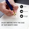 Zalantan Fountain Pen,luxury pens,Fine point smooth writing pens for journaling fancy pens with Gift Case 10 black ink cartridges an ink converte nice pens metal pen writer gifts（Black）