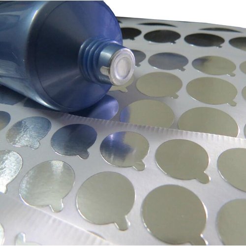 ericotry 6 Sheets(360Pcs) 15mm Aluminum Foil Film Sticker Seal for Bottles Stopper Sealing Strip for Toothpaste Soft Tube Cosmetic Essentiol Oil Bottles Makeup Storage Containers