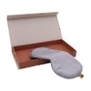 Premium Handcrafted 25 Momme Mulberry Silk Eye Mask for Sleeping (Silver Lining)