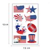 Independence Day Temporary Tattoo Kids Adults, 10sheets Fake Tattoos Waterproof Body Art Stickers USA National Flag Red White Blue for 4th of July Memorial Day Decoration