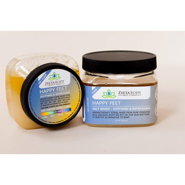 Zeeta Salty Happy Feet Body Scrub 9Oz.