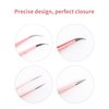 Eyelash Extension Tweezers FADLASH Volume Lash Tweezers Precision Curved Tip Lash Extension Tweezers Isolation & Volume Techniques Professional Application Tools