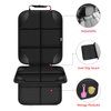 Meolsaek Car Seat Protector for Child Car Seat, 600D Fabric Waterproof Car Seat Cover with Non-Slip Backing, Under Baby Car Seat from Pressure Marks