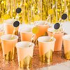 MOWO Glitter Confetti Circles Wedding Party Decor and Table Decor 1.2’’ in Diameter (glitter gold,black,200pc)