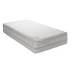 Queen Size Vinyl Mattress Protector Zippered Encasement Cover 100% Waterproof Prevent Stains and Spills White