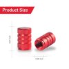 SINGARO 12PCS Tire Valve Stem Caps, Car Exterior Accessories, Aluminum Alloy Valve Cover Universal for Cars, Trucks, Motorcycles and Bicycles (Red)
