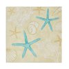 Gift Boutique 100 Starfish and Seashells Luncheon Napkins Disposable Paper Beach Sea Shell Star Fish Lunch Napkin for Tropical Coastal Party Supplies