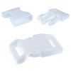 Paracord Planet 5/8 Inch Contoured Side Release Buckle (White Cloud, 25 Pack)