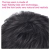 SYXLCYGG Short Black Wig Old Lady Wigs Ladies Synthetic Older White Womens Hair Wigs Fluffy, Full Free Wig Cap