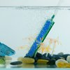 Pawfly Aquarium Air Stone Bar Bubbler 4 Inch, Fish Tank Bubbler Stone with Plastic Base Square Oxygen Diffuser for Nano Air Pump Small Bucket and Fish Tank, 4 Pack