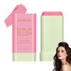 JunKuJk Blush Stick,Shimmer Silky Matte Blush,Professional Cute Face Contour Highlighter Blush Stick with Blush 01