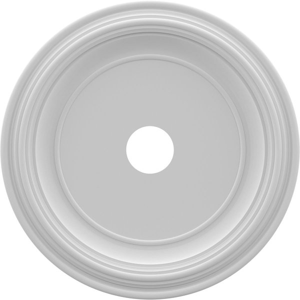 Ekena Millwork CMP22TR Traditional Ceiling Medallion, 22"OD, Unfinished