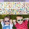Leesgel 66 Sheets Full & Half Arm Temporary Tattoos Sleeves for Kids, Mixed Size Fake Tattoo Stickers with Dinosaur/Cars/Mermaid, Hawaiian Party Faovrs Supplies