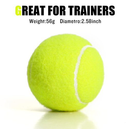 MRYCZ FYRHD 12 Pack Tennis Balls, Advanced Training Tennis Balls, Tennis Balls for Dogs, Bulk Tennis Balls for Practice with Mesh Bag for Easy Transport, Good for Beginner Training Ball