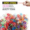1000 Pcs Rubber Bands Hair Band Soft Elastic Hair Accessories Braids Mini Hair Ties Stretchy Hair Ties No Damage Rubber Bands for Hair Made in Vietnam (Purple - 4 Pack of 250 Pcs)