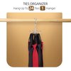 ZEDODIER Belt Hanger, Belt Organizer for Closet, Keeping Belts Visible and in Good Condition, Hanging Tie Rack Holder, Closet Organizers and Storage, Silver
