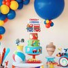 Chugga Chugga Two Two 2 Train Happy Birthday Cake Topper 2 Two Years Old 2nd Birthday Railroad Themed Party Supplies For Baby Boys Girls Kids