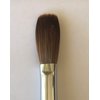 Silver Handle CRIMPED 100% Kolinsky Acrylic Nail Brush (Crimped 16)